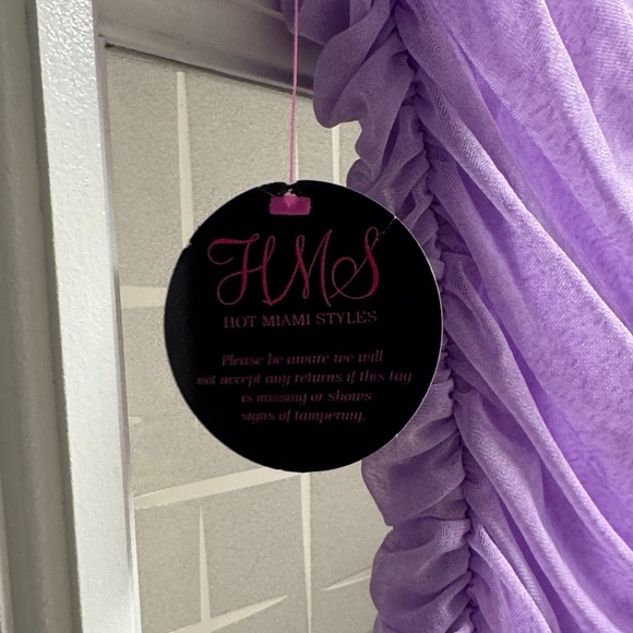 Hot Miami styles Purple Ruched Dress - Picture 5 of 6